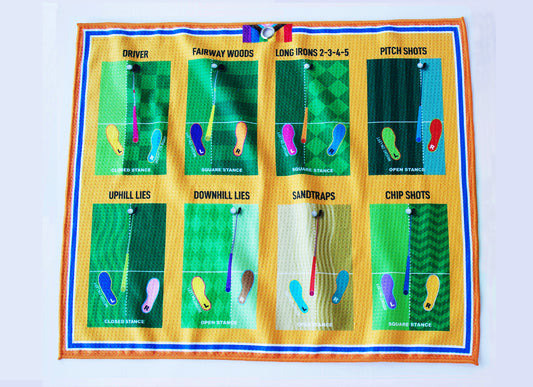 Birdie Microfiber Golf Towel - Design 2